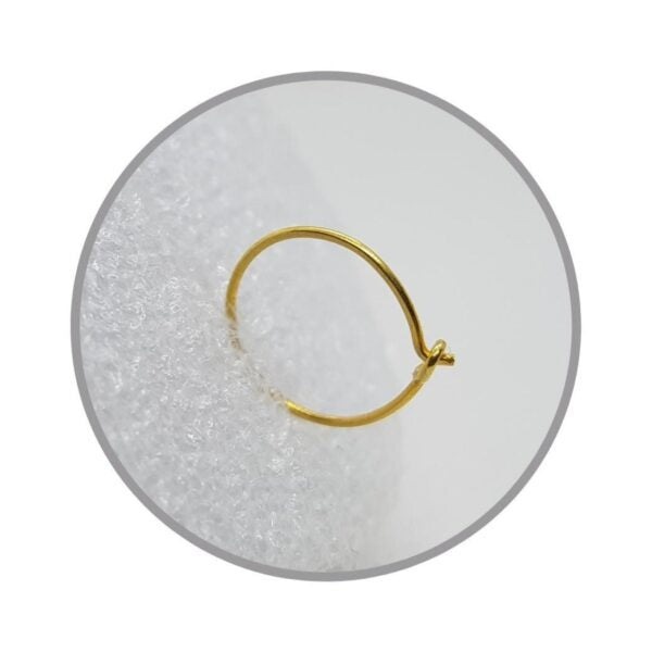 21K Pure Gold Simple NoseRing ๐