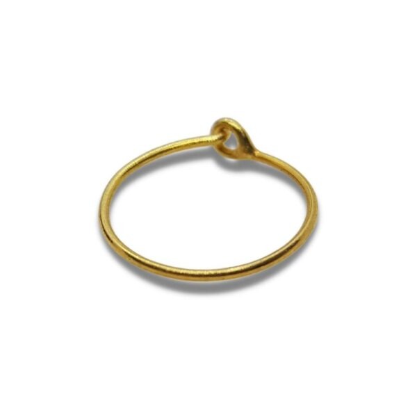 21K Pure Gold Simple NoseRing ๐
