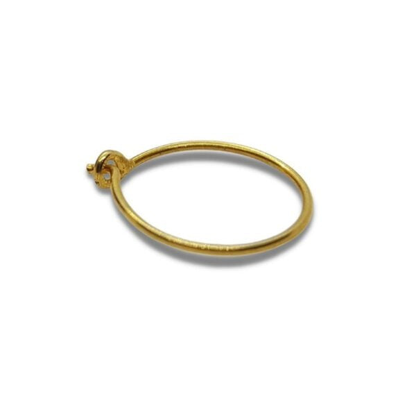 21K Pure Gold Simple NoseRing ๐