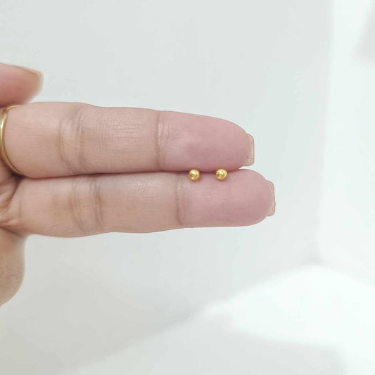 18K Pure Gold Ball NosePināØ