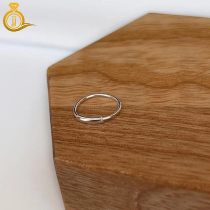 💍 925 Pure Silver (Chandi) Nose Ring