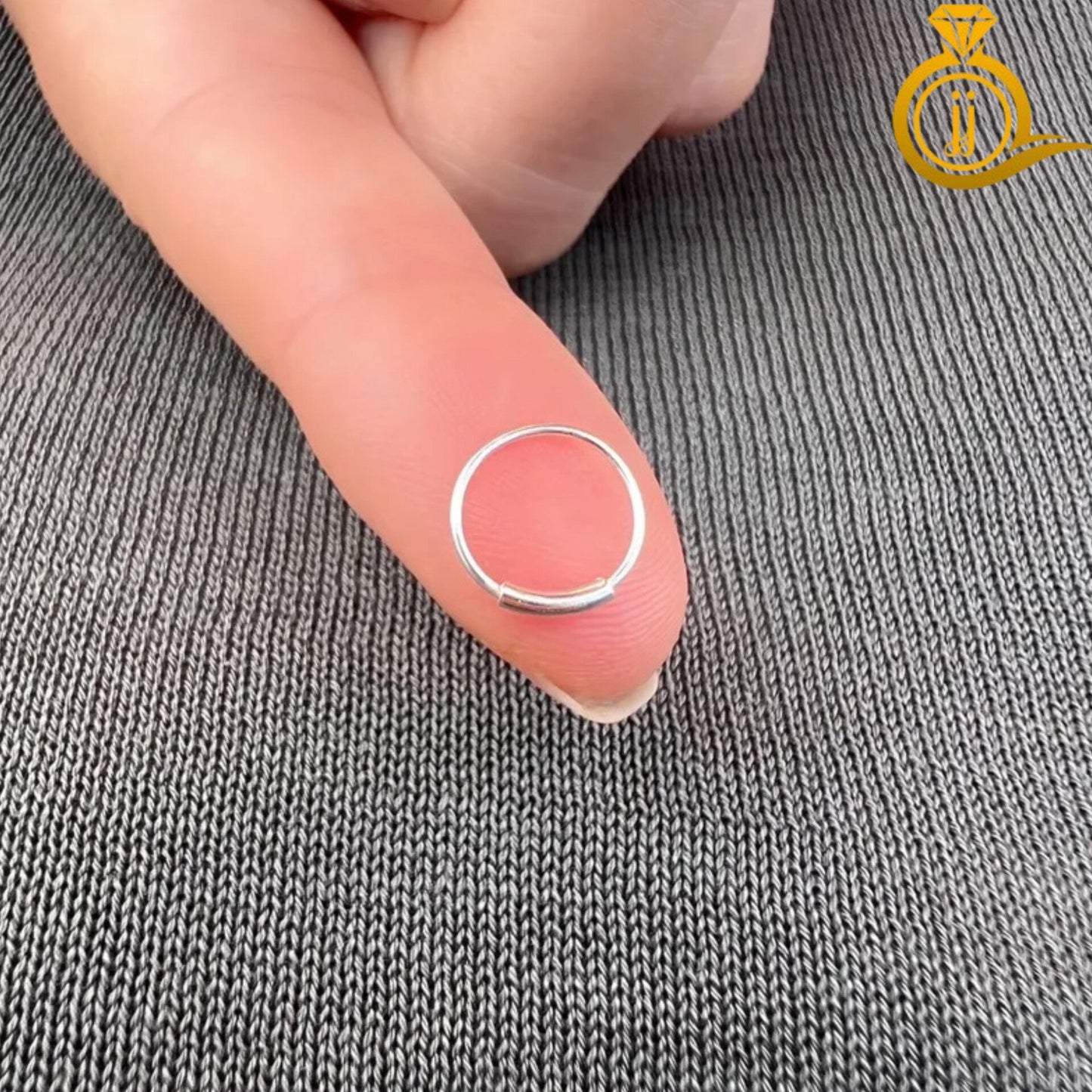 💍 925 Pure Silver (Chandi) Nose Ring