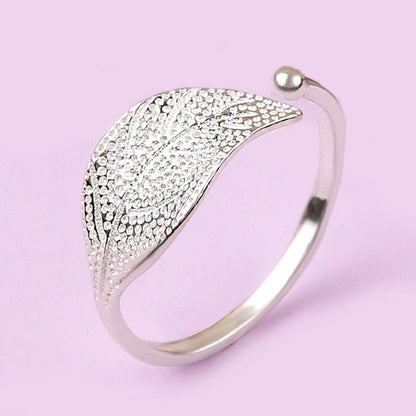 925 Sterling Silver Leaf Ring✨