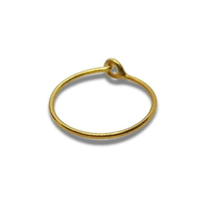 21K Pure Gold Simple NoseRing 💛