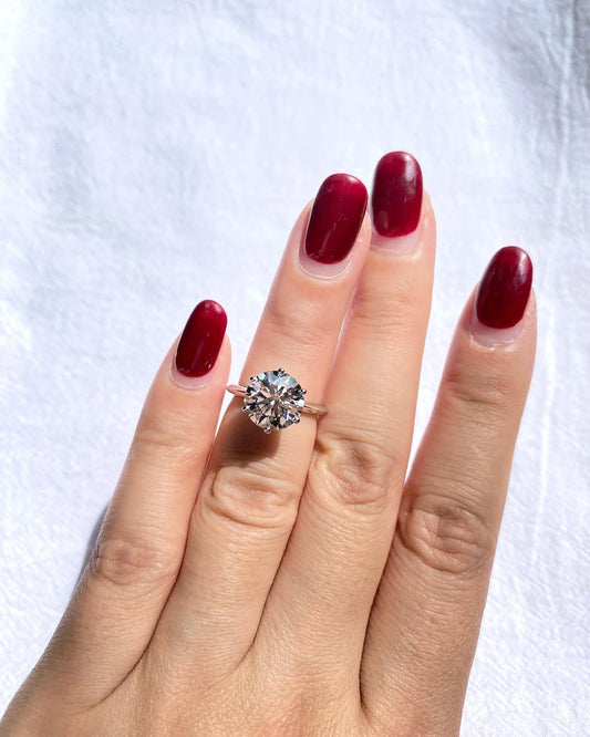 Moissanite Diamond Ring 5 carat💍✨